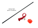Aluminum Tail Motor Mount w/ Carbon Boom (RED)...