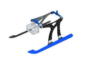 Aluminum/Carbon Fiber Landing Gear (BLUE) - BLADE NANO CPX / CPS / S2 / S3