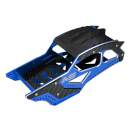 Aluminum/Carbon Fiber Conversion Chassis Kit (BLUE) - AXIAL SCX24