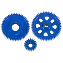 CNC Aluminum Spur and Transmission Gear set (BLUE) -...