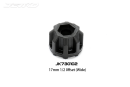 Komplettreifen 1:8 MT MAXX ROCKFORM Low Profile Extreme 3.8" schwarze Felgen (2 Stk.), 1/2" Offset, HEX 17mm, Traxxas MAXX