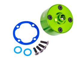 Carrier, differential (aluminum, gree n-anodized)/ differential bushing/ ri ng gear gasket/ 3x10mm CCS (4)
