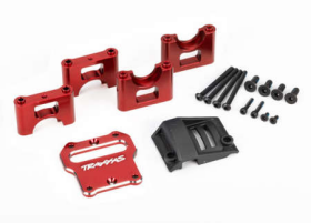 Mount, center differential carrier, 6 061-T6 aluminum (red-anodized)