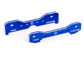 Tie bars, rear, 7075-T6 aluminum (blu e-anodized) (fits Sledge)