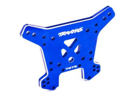 Shock tower, front, 7075-T6 aluminum (blue-anodized) (fits Sledge)