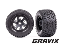 Tires & wheels, assembled, glued (X-M axx® black...