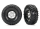 Tires and wheels, assembled, glued (T RX-4 Sport, satin chrome, black beadl ock 1.9 wheels, Canyon Trail 4.6x1.9