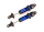Shocks, GTX, medium (aluminum, blue-a nodized) (fully assembled w/o springs ) (2)