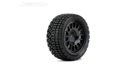 Komplettreifen 1:10 Avantgarde Touring/Rally Tyre Black Wheel 12mm Hex (4)