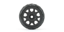 Komplettreifen 1:10 EX King Cobra Low Profile Belted 3.8" Black Wheel MAXX (2)