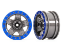 Wheels, TRX-4 Sport 2.2 (gray, blue b eadlock style) (2)