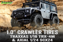 Reifen Crawler - CR-ROWDY - 1-18 / 1-24 Crawler Tires - Super Soft - for 1.0 Wheels - L-T3368VI (2 Stk.)