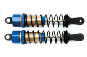 Alum.F/R Stossdämpfer (2 Stück) - blau117 mm - Scrapper