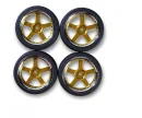 Räderset 1:10 (4) Y-Design1 gold/chr.26mm
