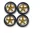 Räderset 1:10 (4) Y-Design1 gold/chr.26mm