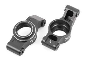 Carriers, stub axle (gray-anodized 60 61-T6 aluminum) (left & right)