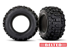 Tires, Sledgehammer (belted, dual pro file (4.3 outer, 5.7 inner)) (left & right)/ foam inserts (2)