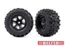 Tires & wheels, assembled, glued (X-M axx black...