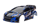 Body, Ford Fiesta ST Rally Brushless, blue painted,...