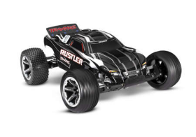 RUSTLER 1:10 2WD EP RTR BLACK w/USB-C Charger & Battery