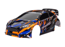 Body, Ford Fiesta ST Rally VXL, orang e (painted, decals...