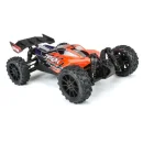Badlands MX 1.9" All-Terrain Buggy Ti res (4) Mounted on Mach-10 Black 1.9" 12mm Hex Wheels for Typhon GROM 4x4