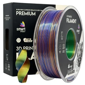 Silk PLA Tri Color orange blue green Smart Print 1Kg 1.75mm