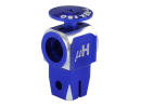 CNC AL Main Rotor Hub w/ Button (BLUE/PURPLE) - T-REX 150...