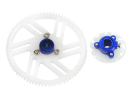 CNC Delrin Main Gear w/ Hub set (BLUE/PURPLE) - T-REX 150...