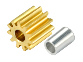 CNC Brass Pinion 11T 0.4M 1.98mm Bore w/ Spacer - BLADE 180 CFX / 130S / 150S / Smart