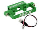 Aluminum DS35 Tail Servo Mount w/ Cable (GREEN) - BLADE 130X