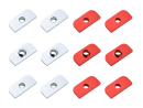 Aluminum Servo Tab Support set (WHITE/RED) - BLADE 180 CFX
