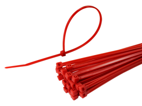Nylon Cable Tie Wraps 200x2.5mm (RED) (30pcs)
