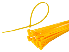Nylon Cable Tie Wraps 200x2.5mm (YELLOW) (30pcs)
