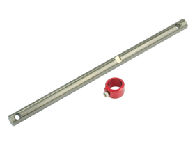 Precision CNC Titanium Main Shaft/Collar set (RED) - BLADE 200 SRX/ 200 S