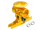 Precision CNC AL Main Rotor Hub w/ Button (GOLD) - BLADE 200 SRX/ 200 S