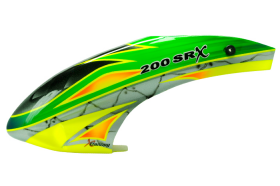 XCanopy Airbrush Fiberglass Green Arrow Canopy - BLADE 200 SRX