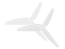 Plastic 3 Blade Propeller 82mm Tail Blade (WHITE) - BLADE...