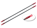 Aluminum/Carbon Tail Boom Support set (RED) - BLADE 300 CFX