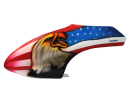 Airbrush Fiberglass American Eagle Flag Canopy - BLADE 300X