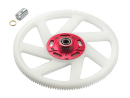 CNC Delrin Main Gear w/ Auto-Rotation Hub set (RED) -...