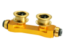Aluminum/Brass Tail Belt Guide (GOLD) - BLADE 300X