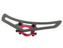 Aluminum Tail Boom Support Mount w/ Fin (RED) - BLADE...