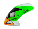 Airbrush Fiberglass Green Angry Bird Canopy - BLADE MCPS