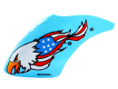 Airbrush Fiberglass American Eagle Flag Canopy - MCPXBL