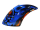 Airbrush Fiberglass Blue Skull Canopy - MCPXBL