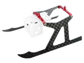 Aluminum/Carbon Fiber Landing Gear "A" Style (RED) - MCPXBL