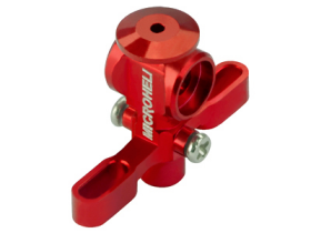 Aluminum Main Rotor Hub w/ Button (RED) - BLADE NANO CPX / CPS / S2 / S3