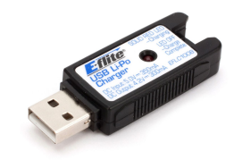 E-Flite Ladegerät USB LiPo 1S 300mA Ladestrom Micro Eflite Buchse