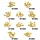 Schrauben Set M2 Rostfreier Stahl HEX 100Stk. Gold